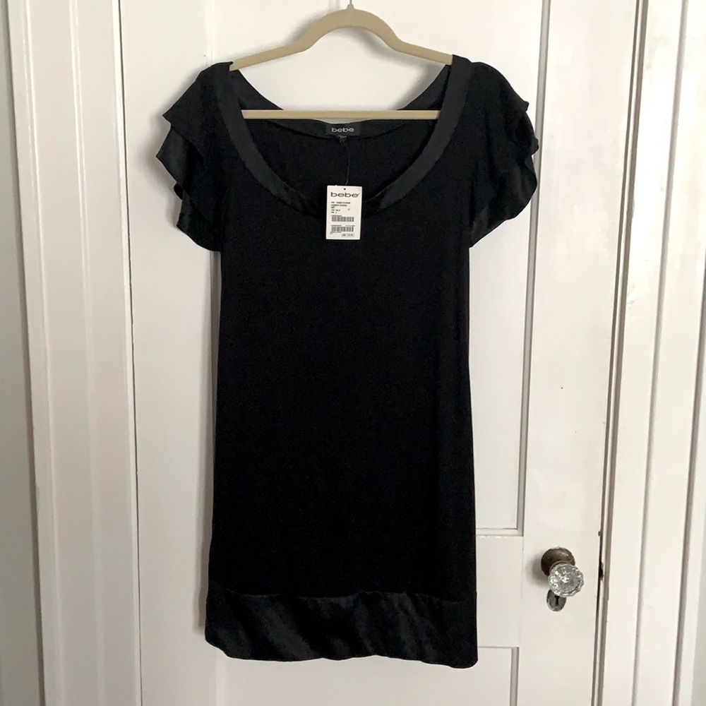 NWT, Bebe Dress Size L, Black